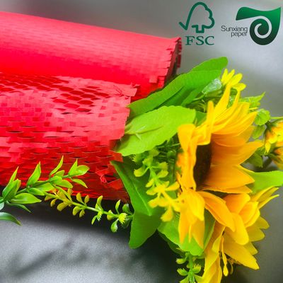 FSC Certified 80gsm Brown Honeycomb Paper Wrap Eco Cushion For E Commerce Fragile Items