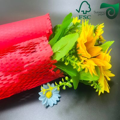 FSC Certified 80gsm White Brown Honeycomb Wrap  Eco Protection For Fragile E Commerce Goods