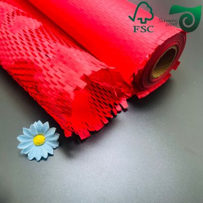 FSC 50gsm 80gsm Brown Honeycomb Wrap Eco Friendly Cushioning For E Commerce Fragile Items