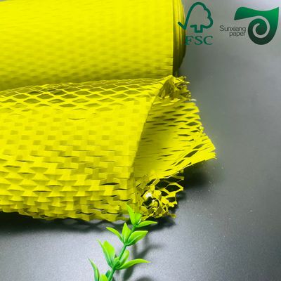 FSC Eco Friendly Honeycomb Paper Cushion Pad  Shockproof Packaging white For E Commerce