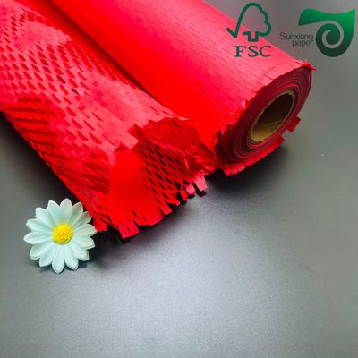 FSC Certified 100gsm Brown Honeycomb Paper Wrap  Eco Cushion For E Commerce Fragile Items