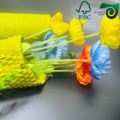 FSC Certified 100gsm Brown Honeycomb Paper Wrap  Eco Cushion For E Commerce Fragile Items