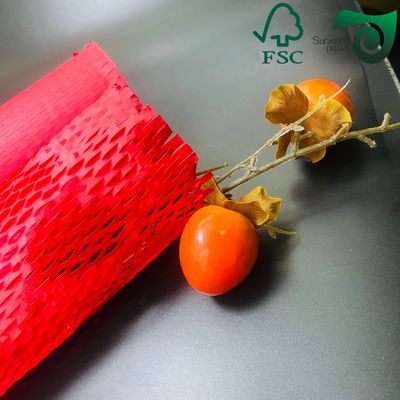 FSC 80gsm Brown Honeycomb Paper Wrap Eco Cushion For E Commerce Fragile Items