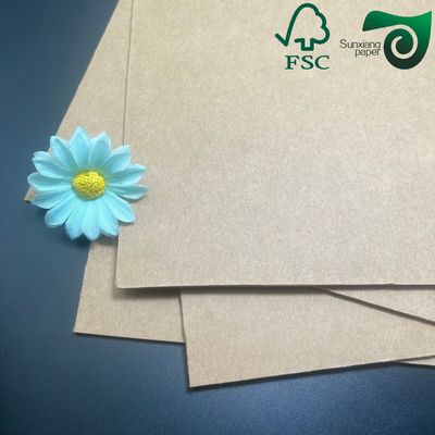 300gsm 450gsm Virgin Brown Kraft Liner Paper Anti-Curl Wrapping Grade
