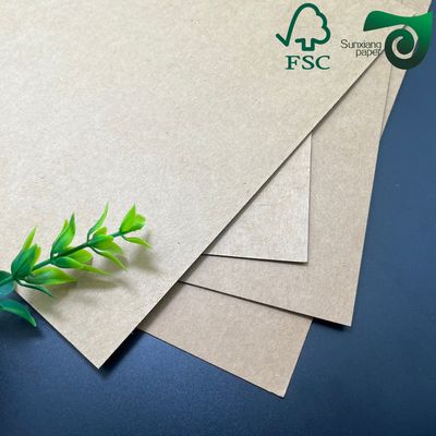 300gsm 450gsm Virgin Brown Kraft Liner Paper Anti-Curl Wrapping Grade