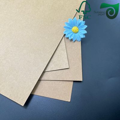 FSC Certified 400gsm Food Grade Brown Kraft Board For Lunch Boxes Meal Boxes