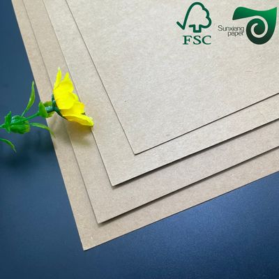 FSC 180gsm 350gsm Brown Polycoated Kraft Paper Single Double Sided For Cups Bowls