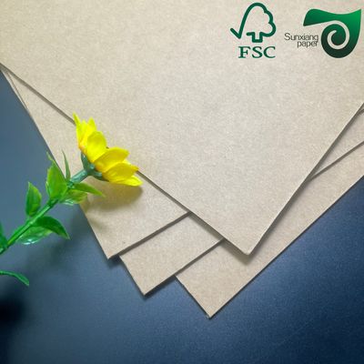 FSC 0.5mm 400gsm Reddishness Kraft Paper Board Offset Printing For Packing Box