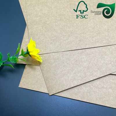 FSC Certified Food Grade 350gsm Brown Kraft Board For Lunch Box Food Packaging
