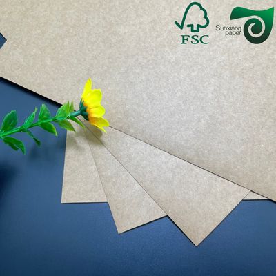 Virgin Pulp Brown Coated Kraft Paper 250gsm 300gsm For Food Grade Packaging Boxes