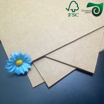 FSC 250gsm 350gsm Uncoated Brown Virgin Kraft Paper For Packaging Boxes