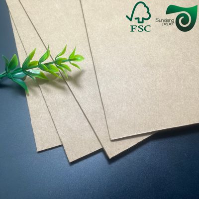 FSC 270gsm 15gse PE Brown Greaseproof Hamburger Food Trays Box Paper 850mm