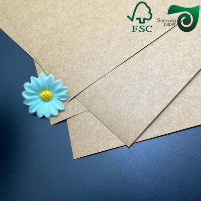 FSC 0.5mm 400gsm Reddishness Kraft Paper Board Offset Printing For Packing Box