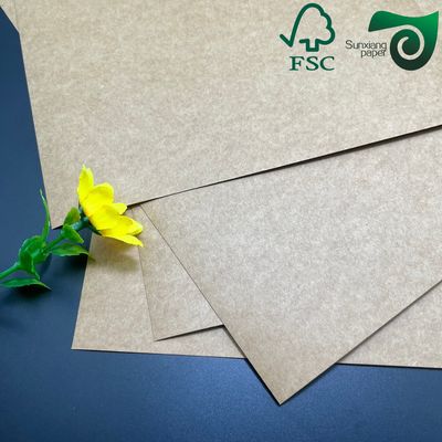 300gsm 450gsm Virgin Brown Kraft Liner Paper Anti-Curl Wrapping Grade