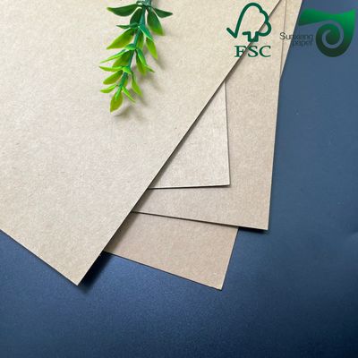 FSC Certified Food Safe Brown Kraft Cardboard 350gsm 400gsm Lunch Box Packaging Grade