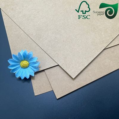 FSC Certified Food Safe Brown Kraft Cardboard 350gsm 400gsm Lunch Box Packaging Grade