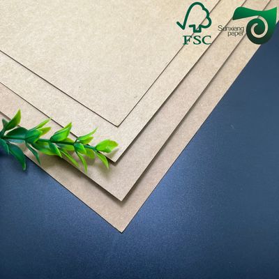 FSC Certified 400gsm Food Safe Brown Kraft Cardboard Durable Lunch Box Packaging Material