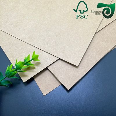 FSC Certified 400gsm Food Safe Brown Kraft Cardboard Durable Lunch Box Packaging Material