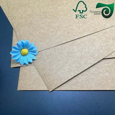 FSC Certified Food Safe Brown Kraft Cardboard 350gsm 400gsm Lunch Box Packaging Grade