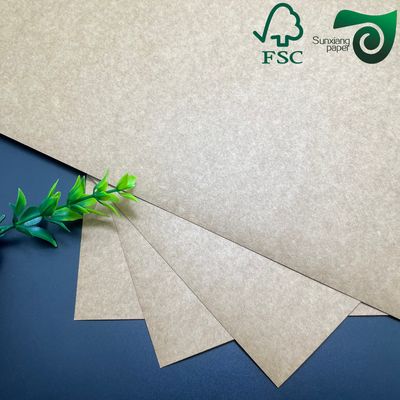 FSC Certified 400gsm Food Safe Brown Kraft Cardboard  Durable Material For Box Packaging