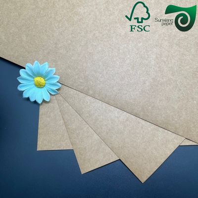 FSC Certified Food Grade 350gsm Brown Kraft Board For Lunch Box Food Packaging