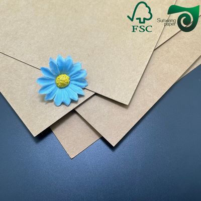 FSC Certified 350gsm Food Grade Brown Kraft Board For Lunch Boxes Food Packaging