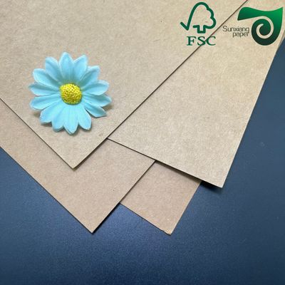 FSC Certified 350gsm Food Grade Brown Kraft Board For Lunch Boxes Food Packaging