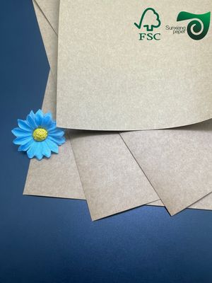 FSC Certified 400gsm Food Safe Brown Kraft Cardboard Durable Lunch Box Packaging Material