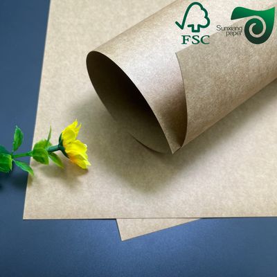 Food Safe FSC Brown Kraft Cardboard 350gsm 400gsm For Durable Lunch Box Packaging