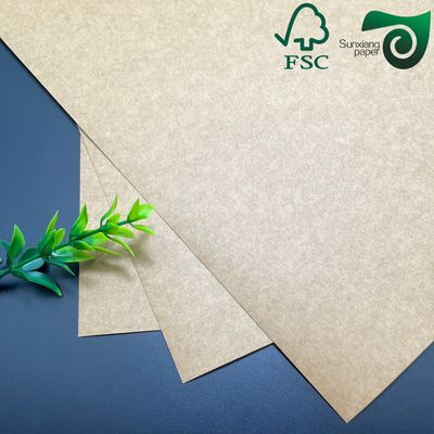 FSC Certified 350gsm Food Safe Brown Kraft Cardboard Durable Lunch Box Packaging Material