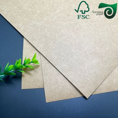 FSC Certified 350gsm Food Safe Brown Kraft Cardboard Durable Lunch Box Packaging Material