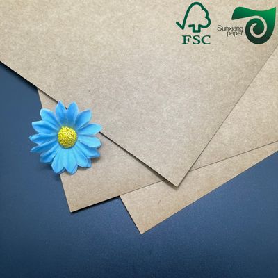 FSC Durable Food Safe Brown Kraft Cardboard 350gsm 400gsm Lunch Box Packaging Grade