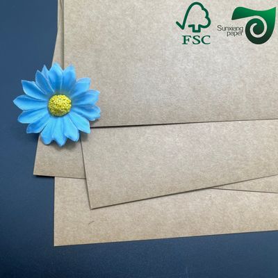 FSC Durable Food Safe Brown Kraft Cardboard 350gsm 400gsm Lunch Box Packaging Grade