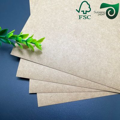 High Stiffness Brown Kraft Paper 250gsm 300gsm Food Grade Fast Food Packaging