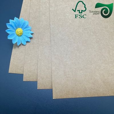 High Stiffness Brown Kraft Paper 250gsm 300gsm Food Grade Fast Food Packaging
