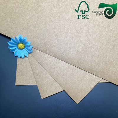 FSC Food Safe Brown Kraft Cardboard  350gsm 400gsm Durable Lunch Box Packaging Material