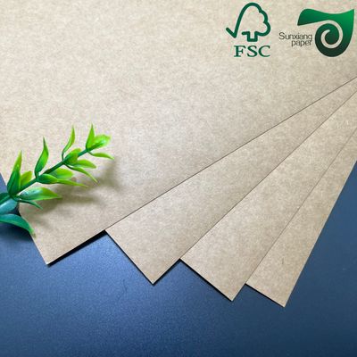 FSC Food Grade Brown Kraft Board  270gsm 300gsm 24" 36" For Lunch Boxes