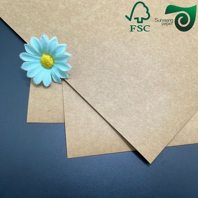 FSC Food Grade Brown Kraft Cardboard 350gsm 400gsm  For Lunch Box Packaging