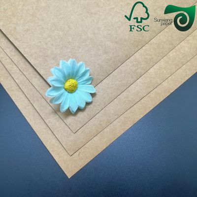 FSC Food Grade Brown Kraft Board  270gsm 300gsm 24" 36" For Lunch Boxes