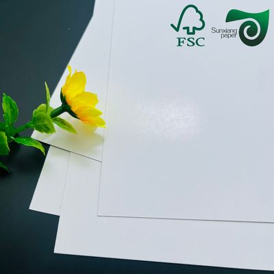 FSC Certified 180um Double Sided Glossy PET Synthetic Paper Sheets  Tear Resistant