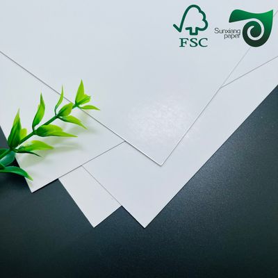 FSC C2S Glossy Couche Paper 100% Virgin Wood Pulp For Magazines Notebook Covers