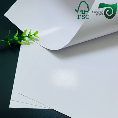 C2s Crystal White Gloss Coated Paper 140gsm Offset Printing Paper For Magazines  Periodicals