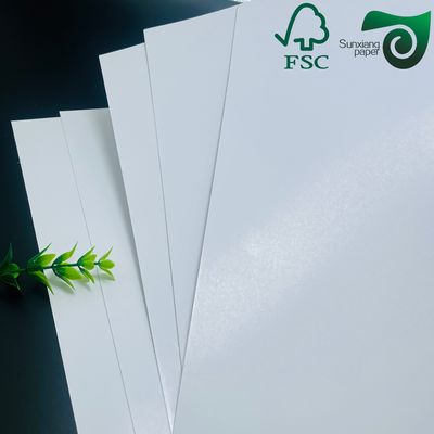 White Double Sided Coated Paper For Advertisement Printing And Product Brochure