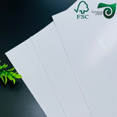 FSC Certified C2S Brilliant Gloss Couche Paper 100gsm 157gsm White Coated Cardboard