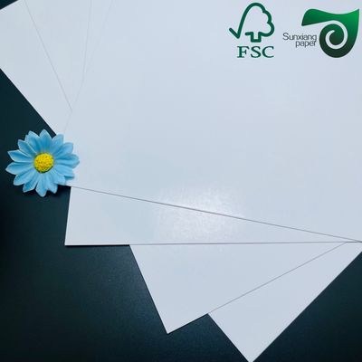 FSC 100grs  157grs White Coated Cardboard Brilliant Coated Face C2S Couche Paper