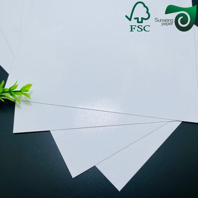 FSC 100grs  157grs White Coated Cardboard Brilliant Coated Face C2S Couche Paper