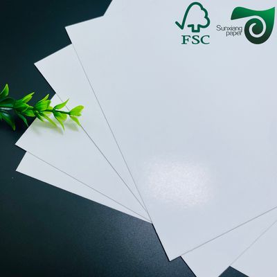 FSC 24" 36" Laser Gloss Coated Text Paper  Sunxiang Paper For Calendar Printing Premium Quality