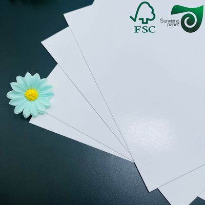 FSC High Bulk C2S Gloss Artboard  White Double Side Coated Printing Paper 300gsm Custom Size