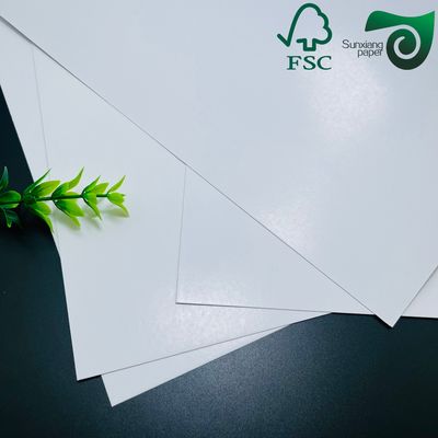 FSC High Bulk C2S Gloss Artboard  White Double Side Coated Printing Paper 300gsm Custom Size