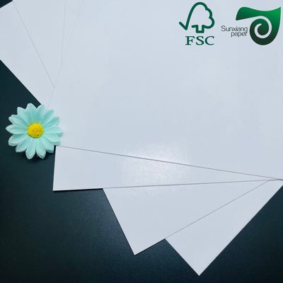 FSC High Bulk C2S Gloss Artboard  White Double Side Coated Printing Paper 300gsm Custom Size